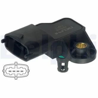 OPEL датчик тиску наддуву Astra,Vectra,Boxer,Jumper, Fiat Doblo 1.9D DELPHI PS10206