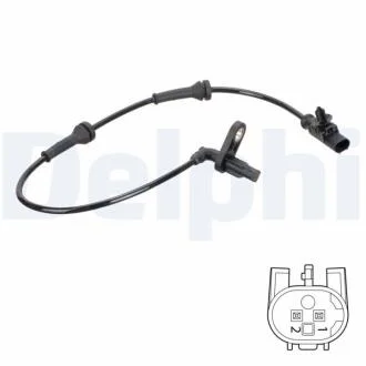 NISSAN датчик ABS задн.прав.Note,Micra 02-. DELPHI SS20788