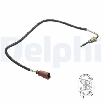 VW Датчик температури відпрацьованих газів, T5 06- DELPHI TS30173