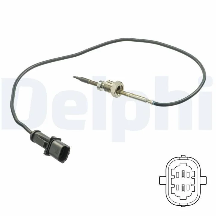 FIAT датчик температури вихлопних газів DOBLO вен 1.9 JTD Multijet 05- DELPHI TS30201 (фото 1)