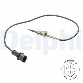 FIAT датчик температури вихлопних газів DOBLO вен 1.9 JTD Multijet 05- DELPHI TS30201