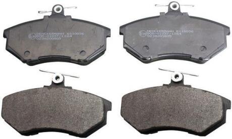 К-кт перед. гальм. колодок VAG 80/A4/Cabriolet/Chery Tiggo, Amulet, Fora DENCKERMANN B110036