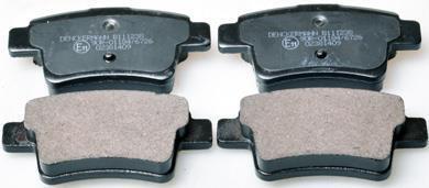 Гальм.колодки зад. Citroen C4 Picasso 1.8i16V 1.6/2.0HDI 07- DENCKERMANN B111238