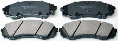 К-кт перед. гальм. колодок Hyundai H-1 2.5CRDI 01-08/Kia Carniva 06- DENCKERMANN B111252