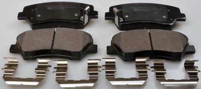 Гальмівні колодки диск.передні Hyundai i30, Kia Ceed,Rio III,Sorento II 1.1CRDi-2.4i 09- DENCKERMANN B111278