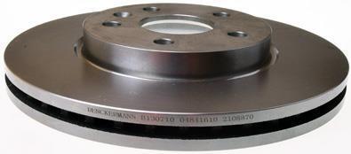 (15") Диск гальмівний перед. Opel Astra K 1.0-1.6D 06.15- DENCKERMANN B130710