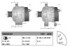 Генератор (14В, 85А, новий) ARMATRAC 1104 BASAK 2080, 2090, 2100, 2110 HATTAT TRAKTOR A100, A110, A90, T 4075 2WD, T 4075 4WD, T 4080, T 4090, T 4100 KIOTI PX 9020 LANDINI 5-080H, 5-090H DENSO DAN2043 (фото 1)