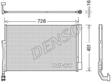Радіатор кондиціонера DENSO DCN02007
