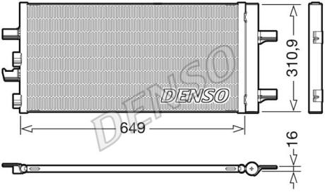 Конденсатор, система кондиціонування повітря DENSO DCN05104