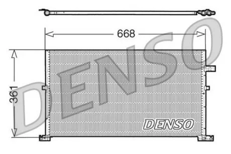 Радіатор кондиціонера DENSO DCN10013