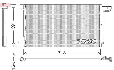 Радіатор кондиціонера DENSO DCN10028