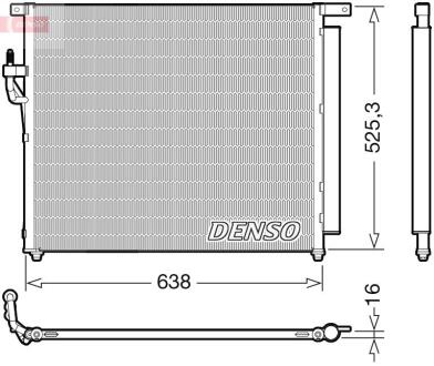 Конденсатор, система кондиціонування повітря DENSO DCN10049