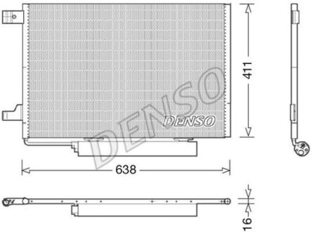 Радіатор кондиціонера DENSO DCN17006