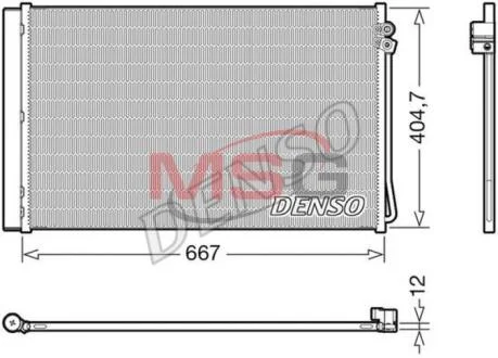 Конденсатор, система кондиціонування повітря DENSO DCN17062
