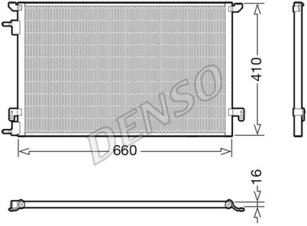 Конденсатор, система кондиціонування повітря DENSO DCN20045