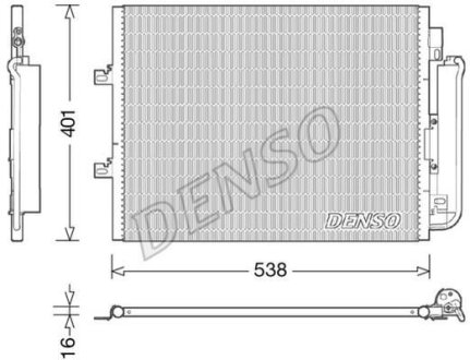Радіатор кондиціонера DENSO DCN23026