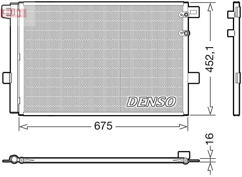 Конденсатор, система кондиціонування повітря DENSO DCN32065 (фото 1)