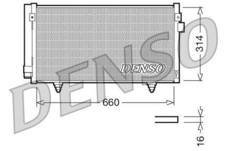 Радіатор кондиціонера DENSO DCN36003