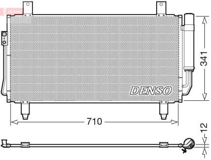 Радіатор кондиціонера DENSO DCN45006