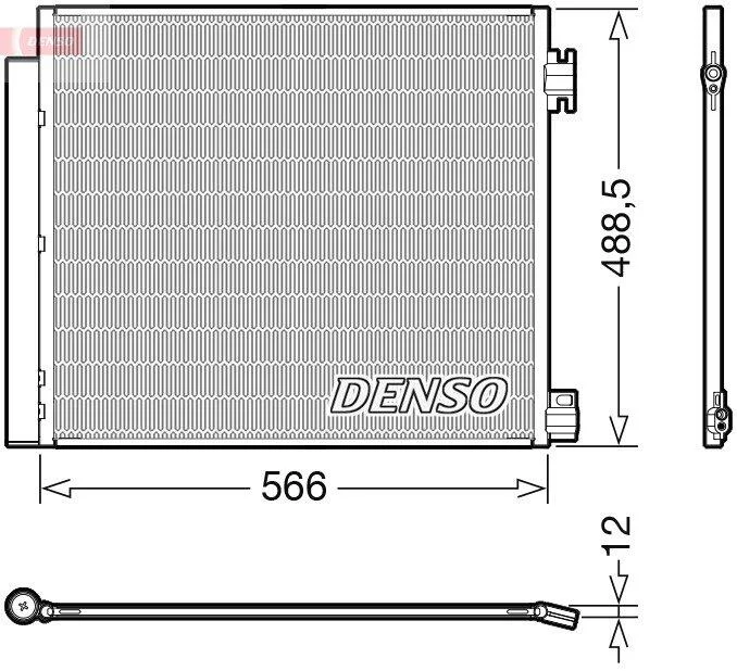 Конденсатор, система кондиціонування повітря DENSO DCN46026 (фото 1)