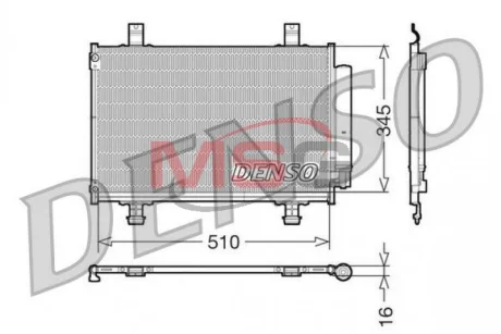 Радіатор кондиціонера DENSO DCN47010