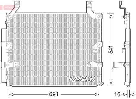 Конденсатор, система кондиціонування повітря DENSO DCN50032
