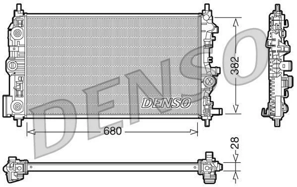 Радіатор DENSO DRM20009 (фото 1)