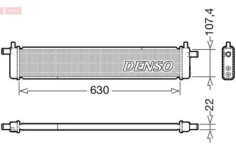 Радіатор, система охолодження двигуна DENSO DRM51013 (фото 1)
