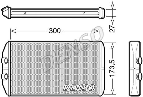 Теплообмінник, система опалення салону DENSO DRR12008