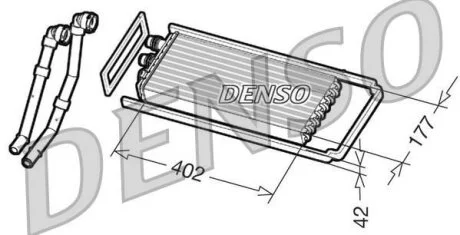 Радiатор опалення DENSO DRR12100