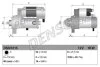 Стартер (12В, 1кВт, новий із заставою) TOYOTA IQ 1.0 01.09-12.15 DENSO DSN1215 (фото 1)