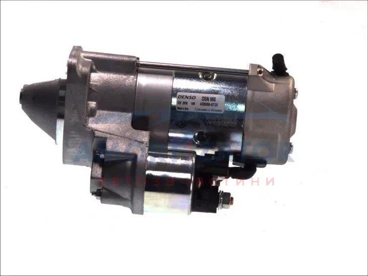 Стартер (12В, 2кВт, новий із заставою) TOYOTA AVENSIS, CARINA E VI, COROLLA, COROLLA VERSO 2.0D 01.96-03.09 DENSO DSN950 (фото 1)