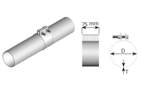 Деталь вихлопної системи DINEX 99414