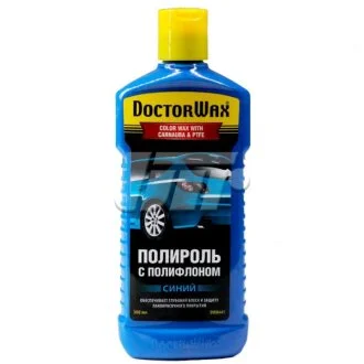 Кольорова поліроль із поліфлоном. Синя 300 мл DOCTORWAX DW8441