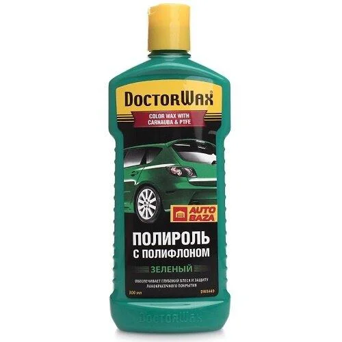 Кольорова поліроль із поліфлоном. Зелена 300 мл DOCTORWAX DW8449 (фото 1)