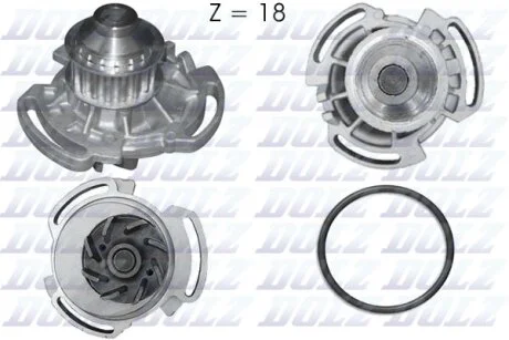 VW помпа води POLO 1.4D 90- DOLZ A170