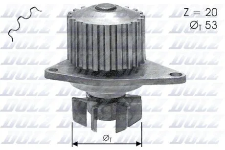 Насос водяний (вир-во Dolz) DOLZ C110