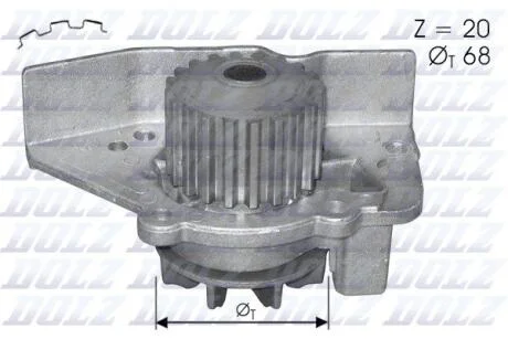 Водяний насос (вир-во) DOLZ C118