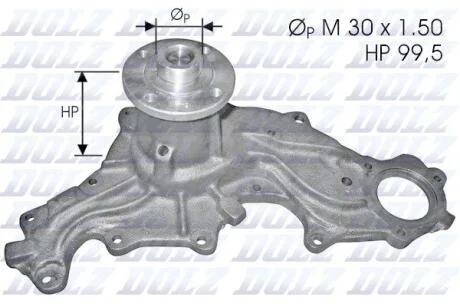 Помпа водяна DOLZ F120