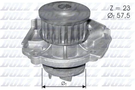 FIAT помпа води Punto 1.2I 16V 97- DOLZ S219