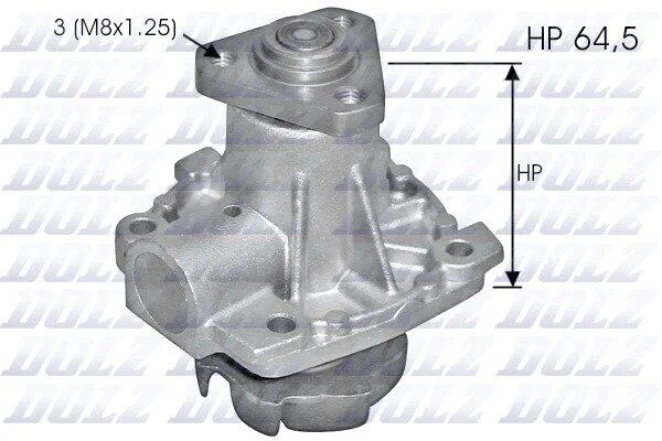 FIAT помпа води Sedici 06-,Suzuki Grand Vitara 05-,Swift,SX4 05- DOLZ S248 (фото 1)