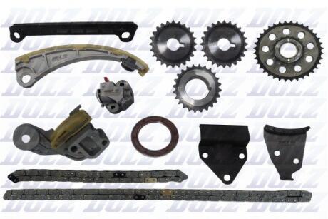 Комплект ланцюгів ГРМ та маслонасоса з шестернями SUZUKI 1,8/2,0 VVT 16V J18A/J20A DOLZ SKCS129
