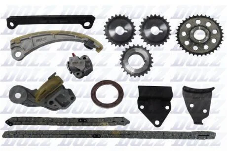 Комплект ланцюгів ГРМ та маслонасоса з шестернями SUZUKI 1,8/2,0 VVT 16V J18A/J20A (вир-во) DOLZ SKCS129