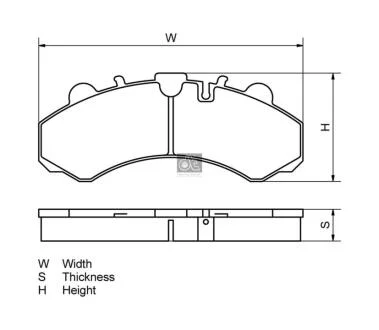 КМП гальмівних колодок DT 4.90930