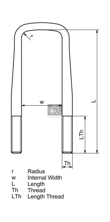Стремянка ресори DT 6.11127 (фото 1)