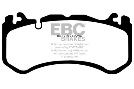 Колодки гальмівні EBC Brakes DP41939R