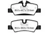 Гальмівні колодки, комплект EBC Brakes DP42228R (фото 1)