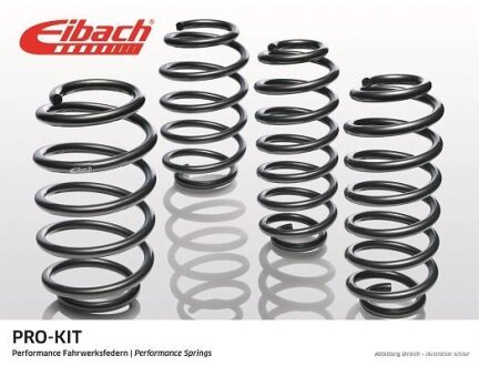 Занижуючі пружини, Pro-Kit, 4шт, (25мм / 15мм) (975кг / 1160кг) BMW 1 (F20), 1 (F21), 2 (F22, F87), 2 (F23) 2.0/2.0D/3.0 12.11-06.21 EIBACH E10200300222