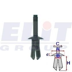 Зажим бампера ELIT R 20530