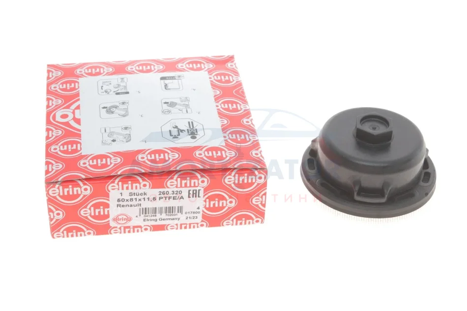 Сальник 50X81X11.5 PTFE/AEM SP RENAULT/FIAT/OPEL/NISSAN 1.6D R9M MB OM622/OM626 14-(вир-во Elring) ELRING 260.320 (фото 1)